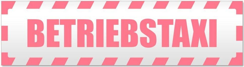 Betriebsta x i gestreift - Hinweis Aufkleber Sticker für Auto, Kfz, Fahrrad, PKW, LKWHellrosa - 30 x 8 cmBetriebsta x i gestreift - Hinweis Aufkle...