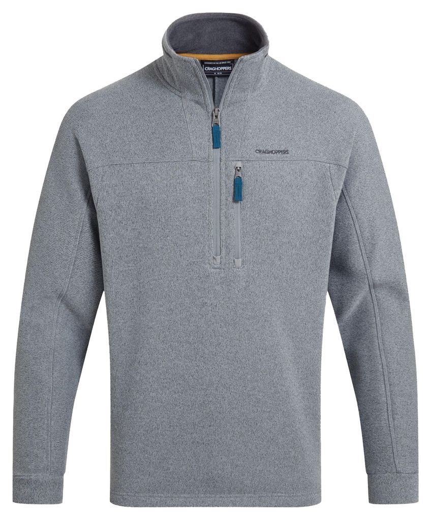 Craghoppers - "Torney III" Fleece für Herren, mit halbem Reißverschluss CG2613 (XL) (Wolkengrau)