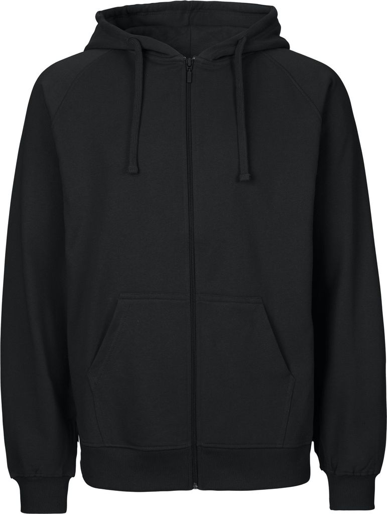 Neutral - Fairtrade - Mens Zip Hoodie - Black - 3XL
