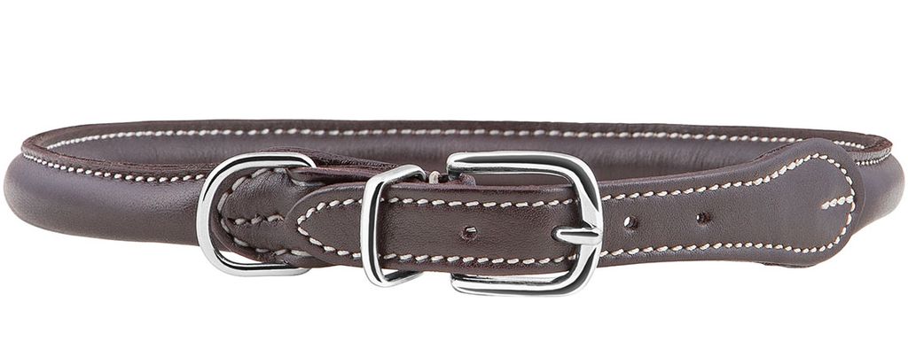 Knuffelwuff 13990-005, Hund, Standardkragen, Braun, Echtes Leder, Einfarbig, Kein Muster
