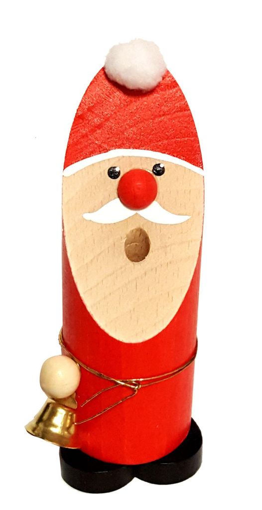 Räuchermann Weihnachtsmann mit Glocke BxHxT 5x13x5cm NEU