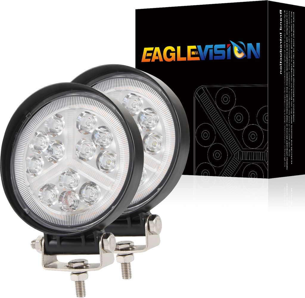 2pcs Auto 12V LED Work Spot Lichter Spotlight Lampe 4x4 Van ATV Offroad SUV LKW;