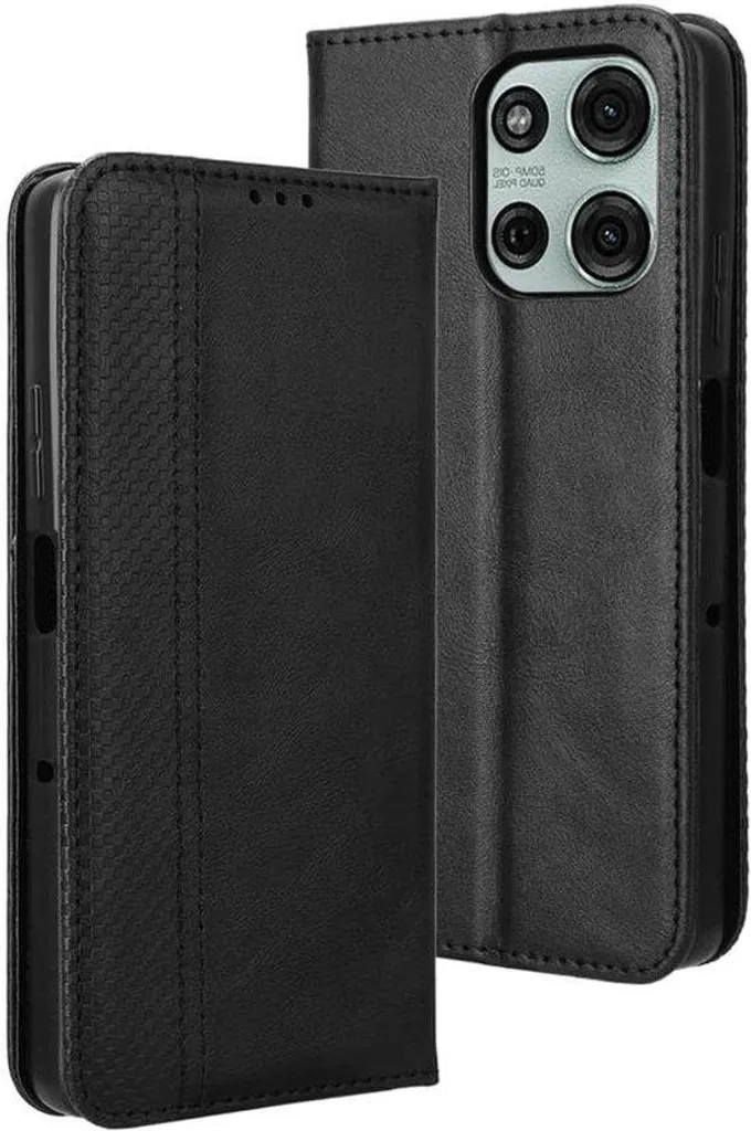 Housse smartphone noir anti-choc : range-cartes et support intégré TPU