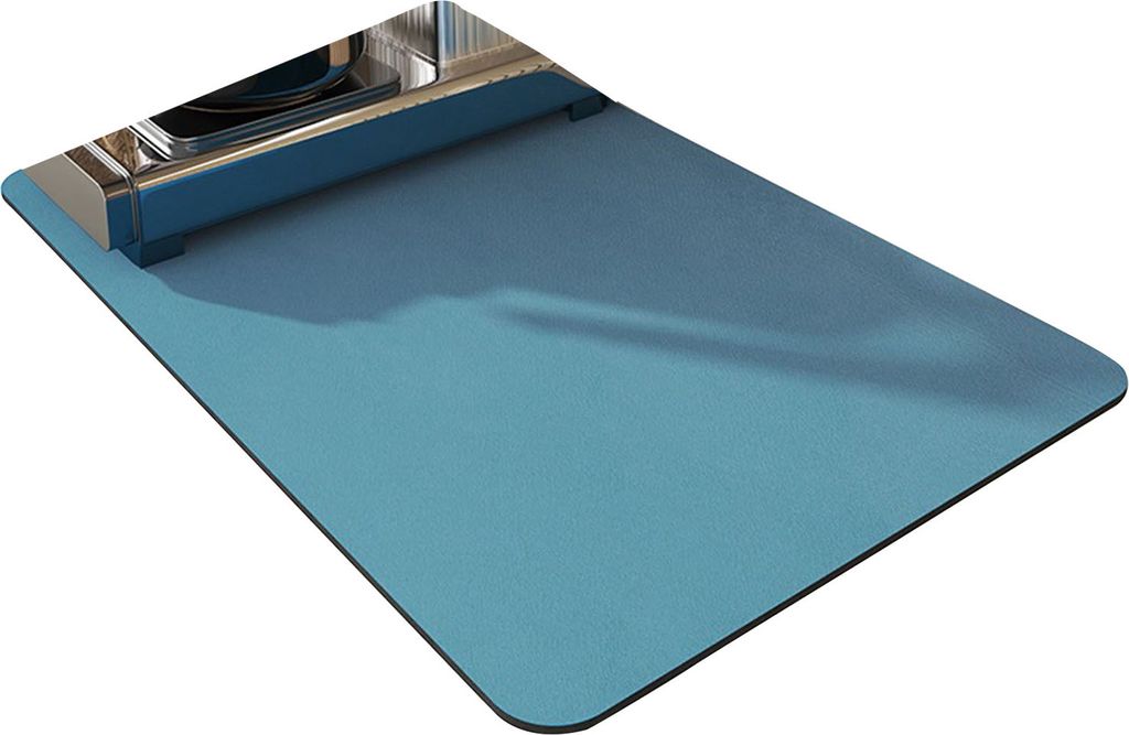 Abtropfmatte, super saugfähig, Abtropfmatte, rutschfestes Design, einfarbig, extragroß, Schutzmatte für die Küchenarbeitsplatte