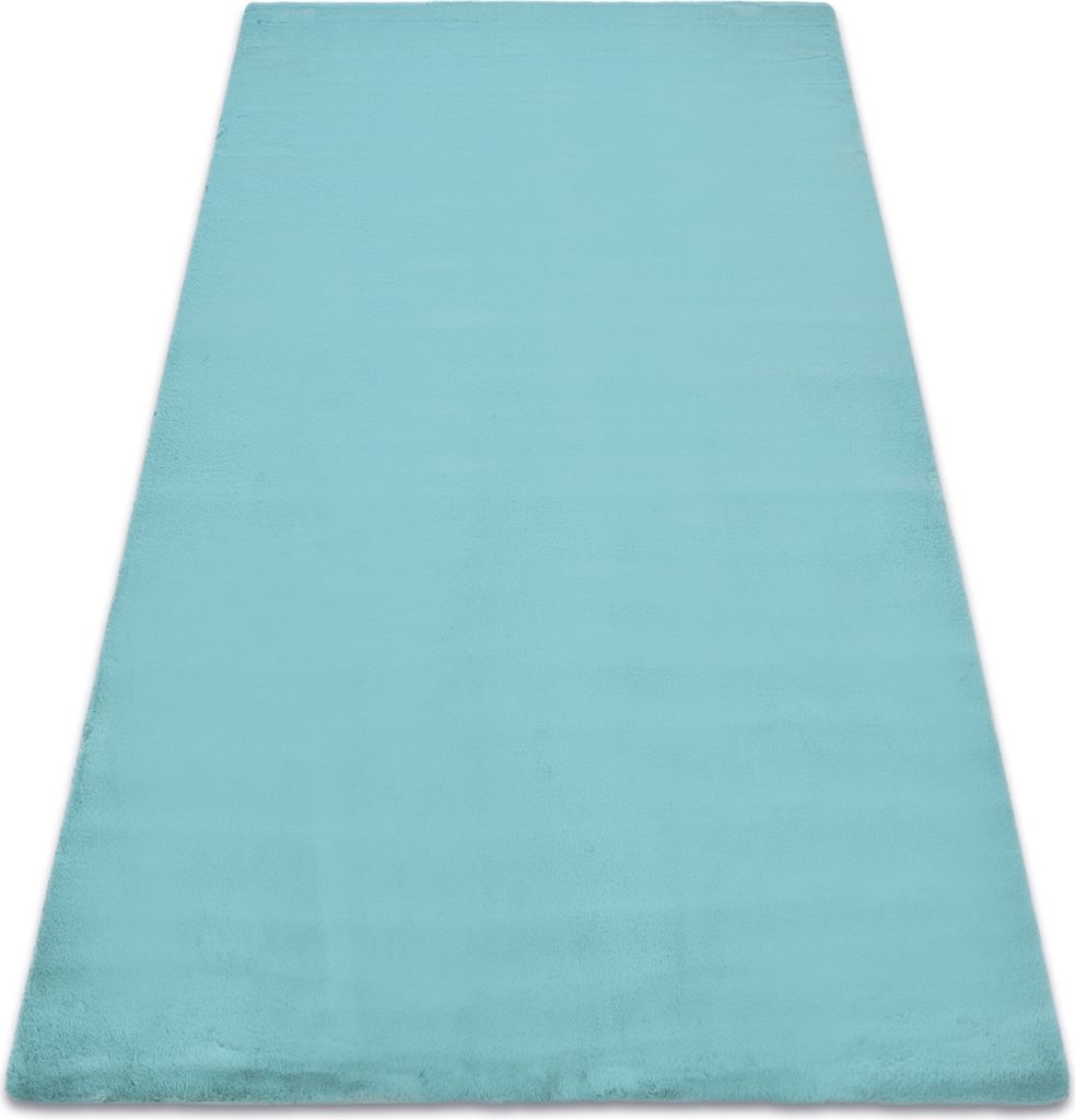 Teppich BUNNY aqua blau IMITATION VON KANINCHENPELZ Blau 200x290 cm