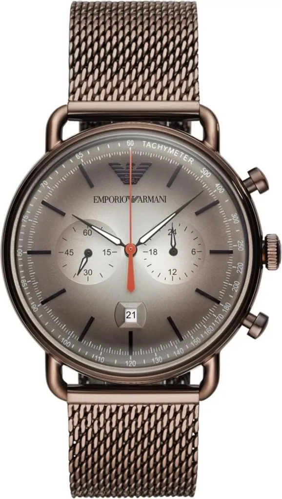 Montre Homme Armani AR11169 Cadran Bleu - Bracelet Acier Argenté Chic