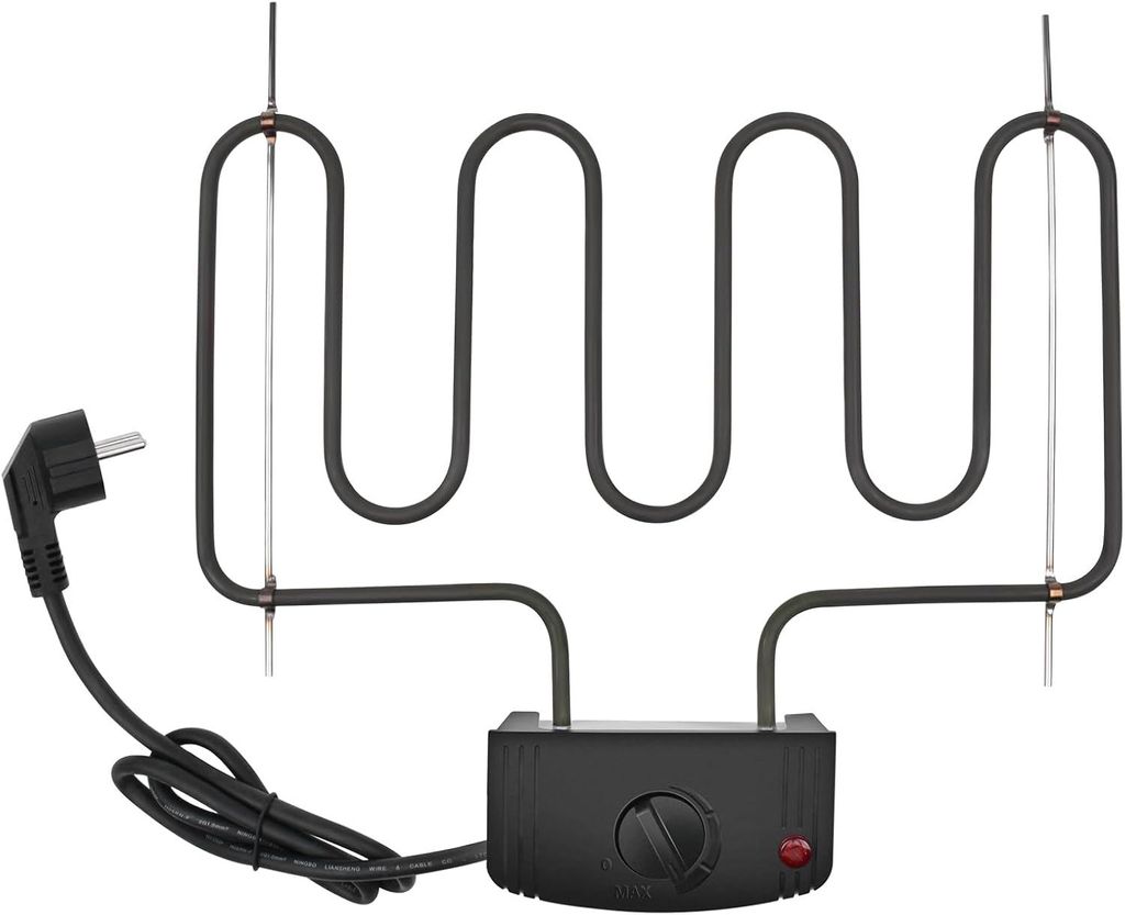 2000W Universal Räucherzubehör Elektroheizung Heizschlange elektrisch Heizspirale Räucherofen Smoker Räucherschränke BBQ Grill zum Räuchern