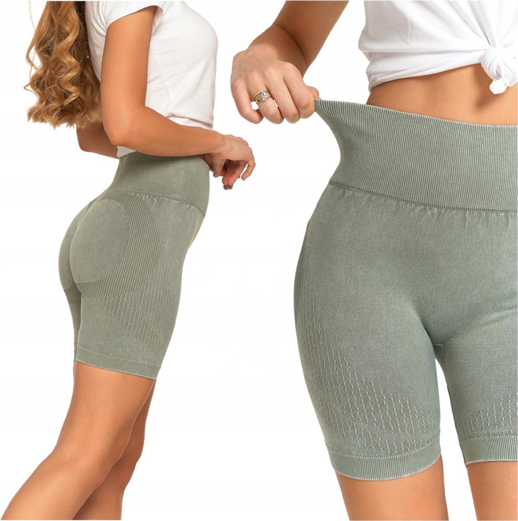 Kurze Leggings für Damen, Biker-Stil, Push-Up, hohe Taille, MORAJ S/M