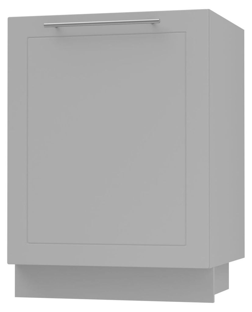 Spülenunterschrank BARI 60x82cm lackiert Ausführung wählbar BA-D1Z - 60,RAL 7040 fenstergrau matt,grau,REJS Comfortbox (Vollauszug)