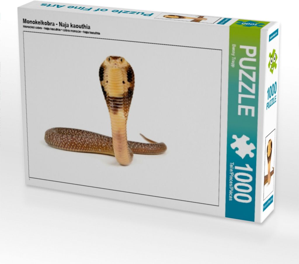 Calvendo Monokelkobra - Naja kaouthia 1000 Teile Puzzle quer 640x480mm, Trapp Benny; 7451283
