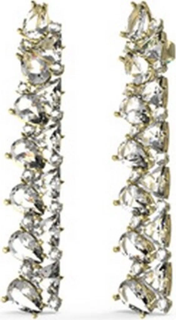 Guess Basic - Set Di 4 Orecchini A Perno In Metallo Argentato Con Mini Cristalli - 6