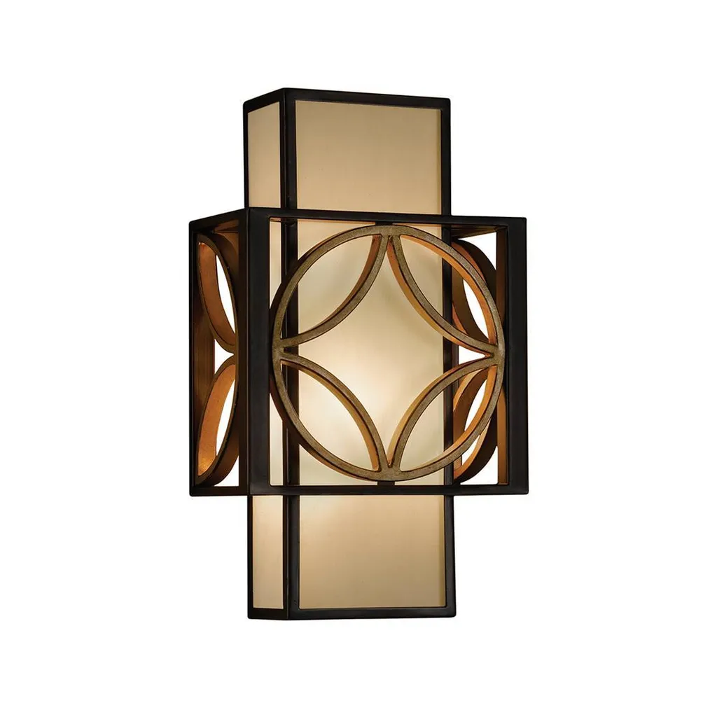 Luminaire mural design en métal bronze et or de Paris 34cm Remy