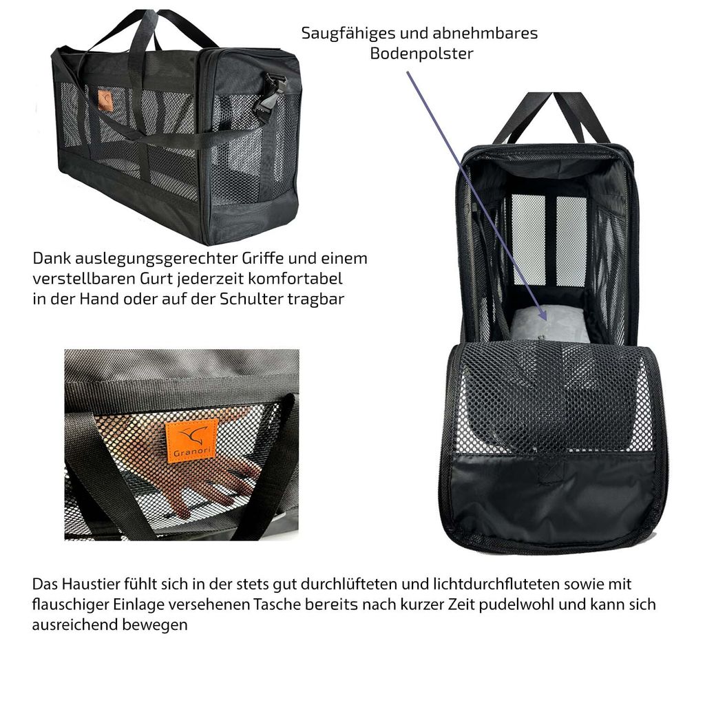 Hundetasche Flugzeug 55x40x23 Leicht