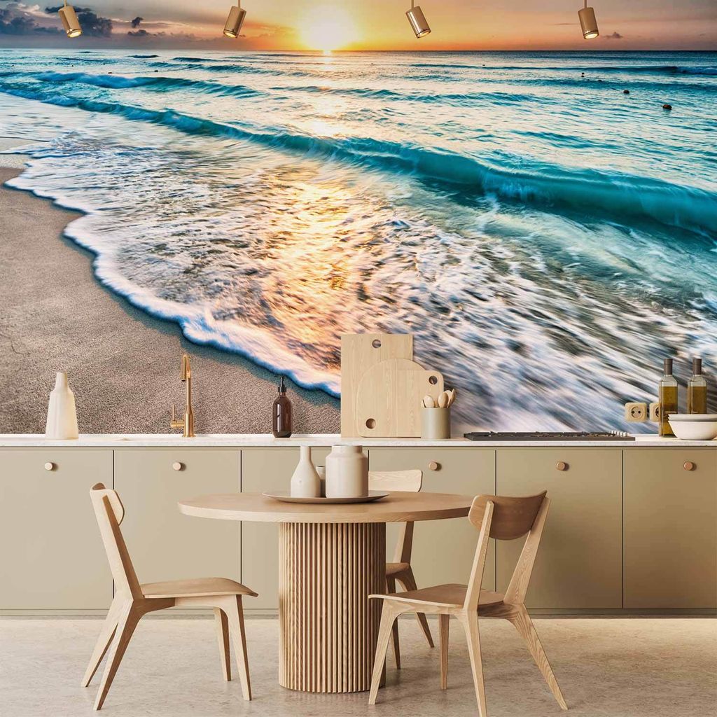 Vlies Fototapete - Walk Along the Seashore 250x175 cm Landschaften c-B-0552-a-a