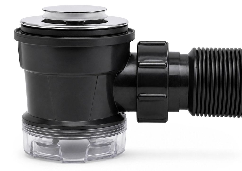 Kit Sifone flessibile salvaspazio lavabo e Piletta Click Immagine del prodotto 