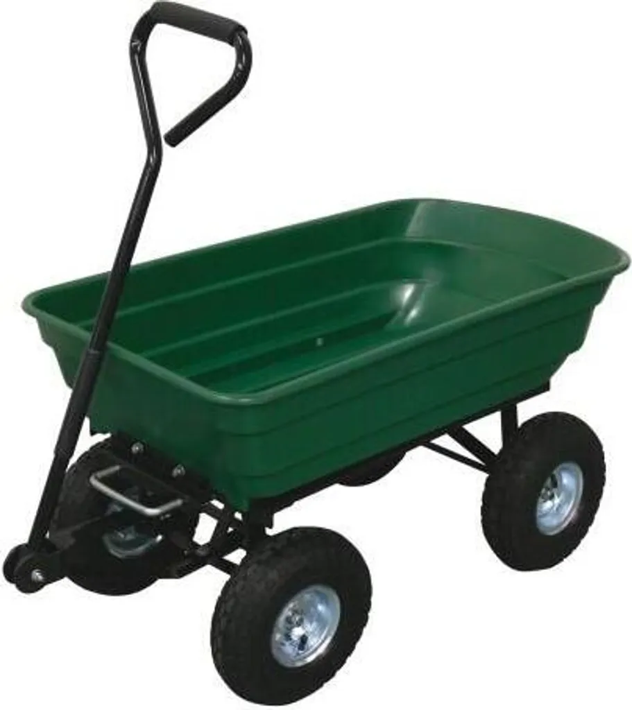 Remorque de jardin à main 70L polyvalente pour entretien des espaces