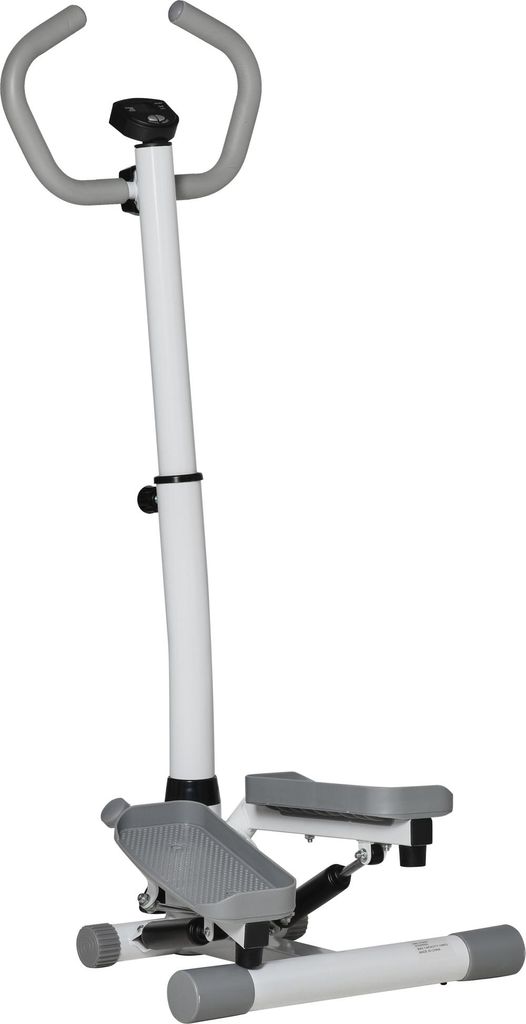 Stepper Heimtrainer für Zuhause mit LCD-Bildschirm einstellbare Geschwindigkeit Metall ABS 55 x 53 x 118-128 cm