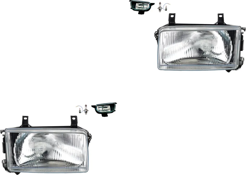 Set Fari Alogeni Johns per VW Transporter T4 (90-03) H4 + Fendinebbia