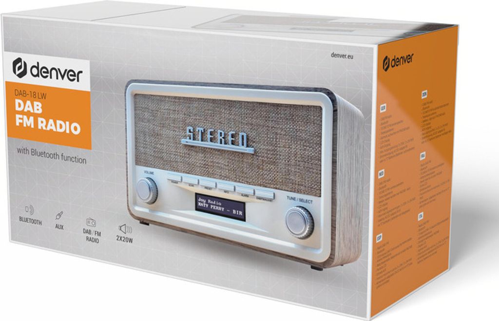 Denver Denver DAB rádio - Retro rádio - Bluetooth - DAB+/ Obrázek produktu 8
