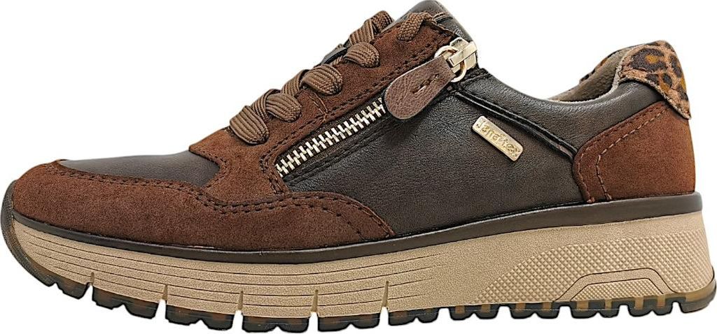 Jana sportlicher Schnürer Braun in Gr. 39