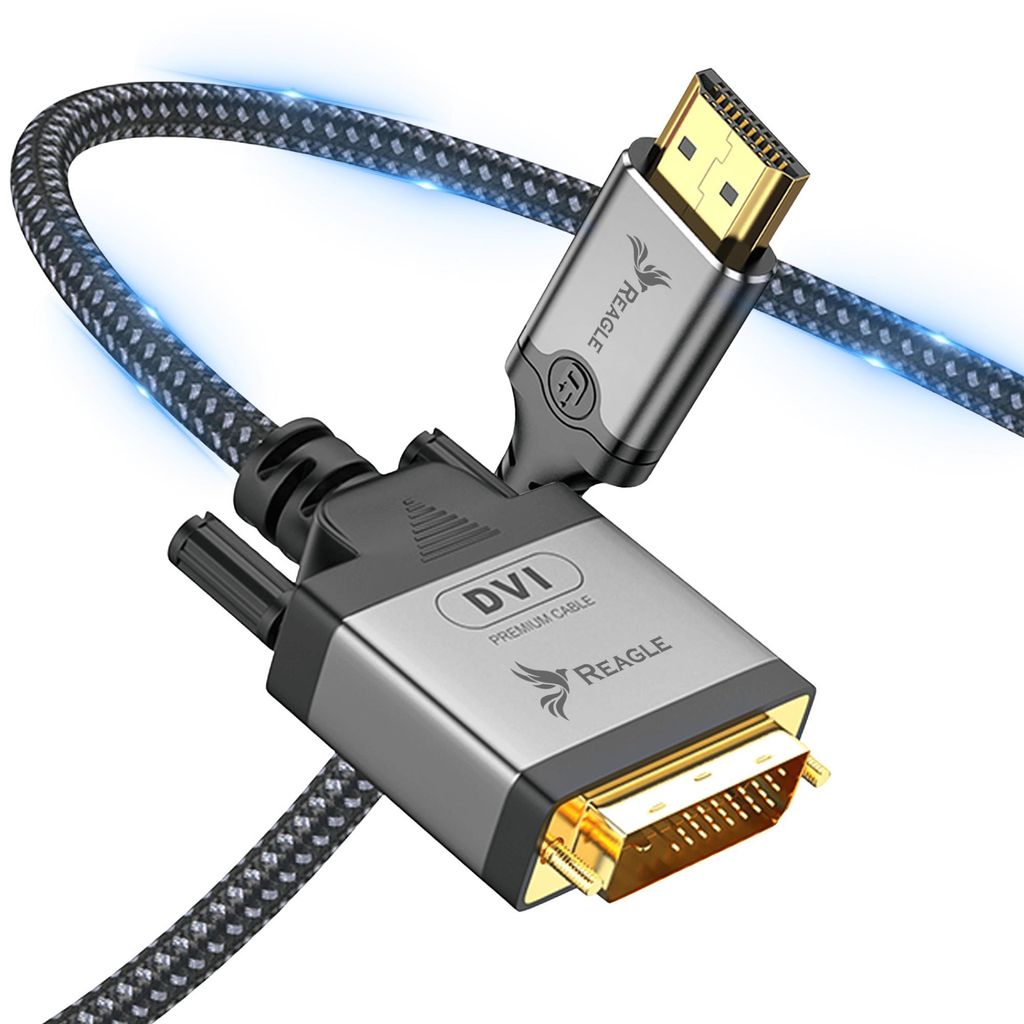 Hdmi Auf Dvi Kabel 1,5 M Adapter Konverter Full Hd Auf Monitor Reagle
