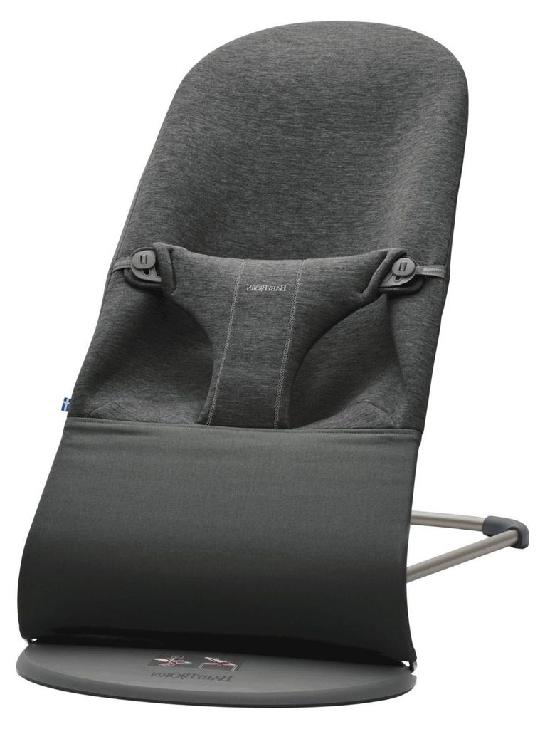 BabyBjörn Bliss Jersey Wippe Holzkohle Grau Produktbild 
