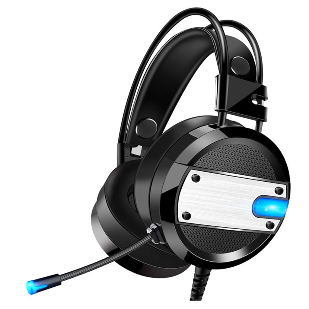 XO Gaming Headset mit LED Beleuchtung Inklusiv Mikrofon Stereo Sound 2,3 m