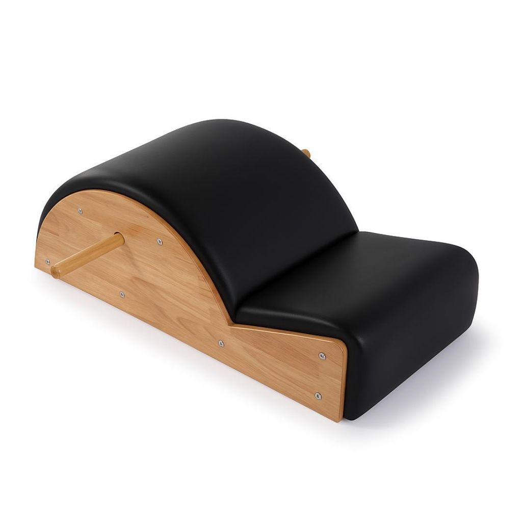 PH Fitness Pilates Spine Corrector – Holz Arc Barrel mit PolyurethanPolsterung & Griffen | Rückenstrecker, Core Trainer & Haltungskorrektur | 15...