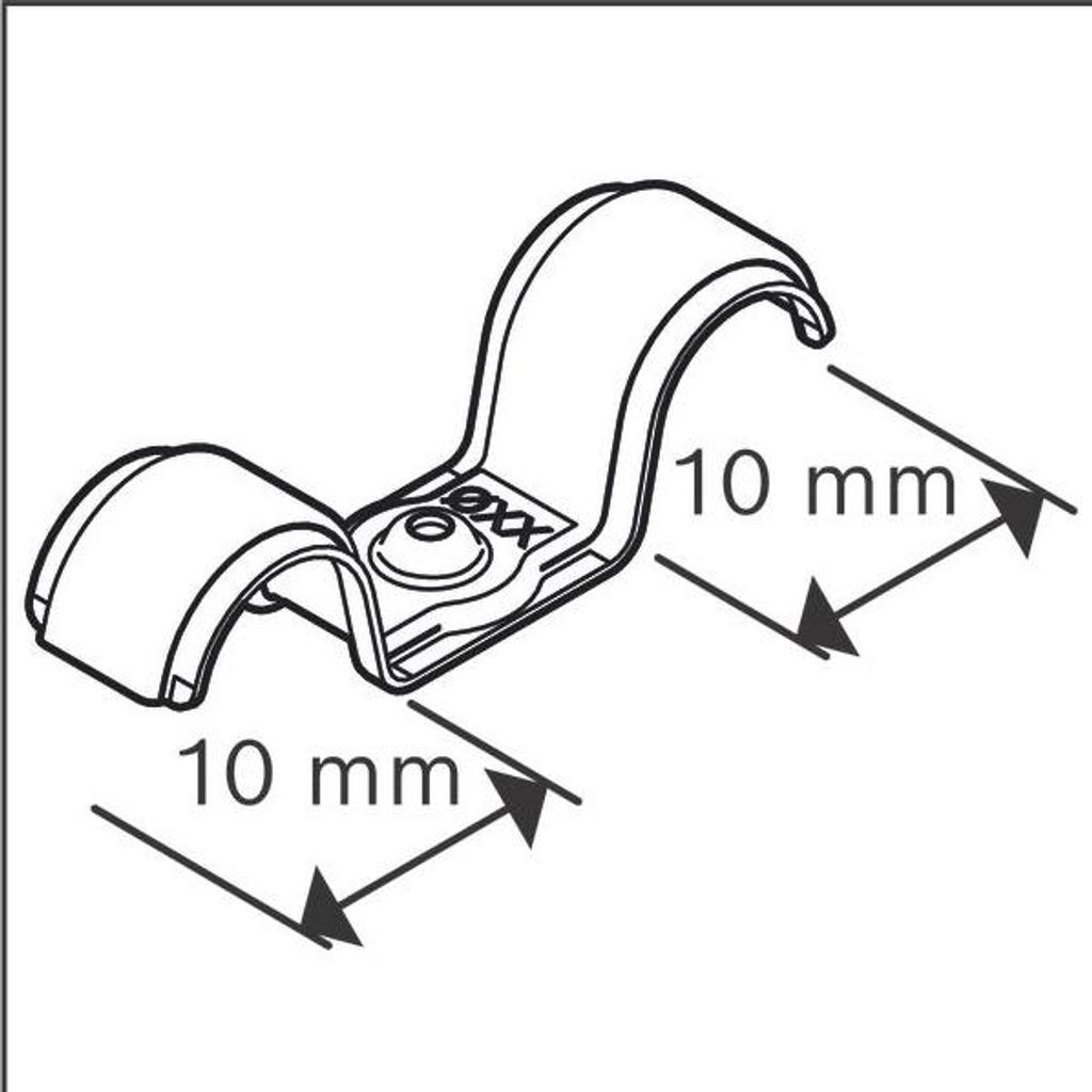 PRO Metall-Doppelkabelhalter, EMD-10