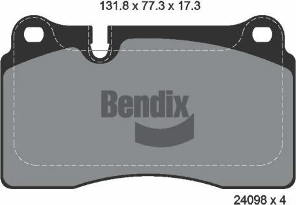 Freinage Touareg : Plaquettes Bendix BPD1218 conformes OE 7L6698151E