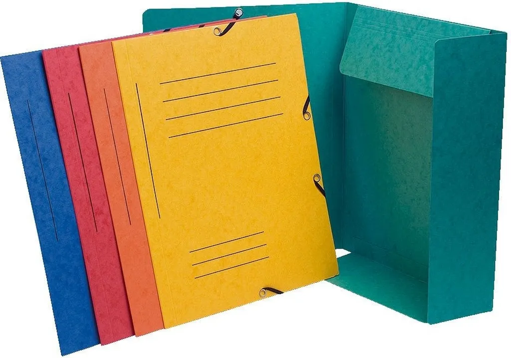 Chemise à coins A4 anti-cornage Manila 355g assorties - 50 pièces