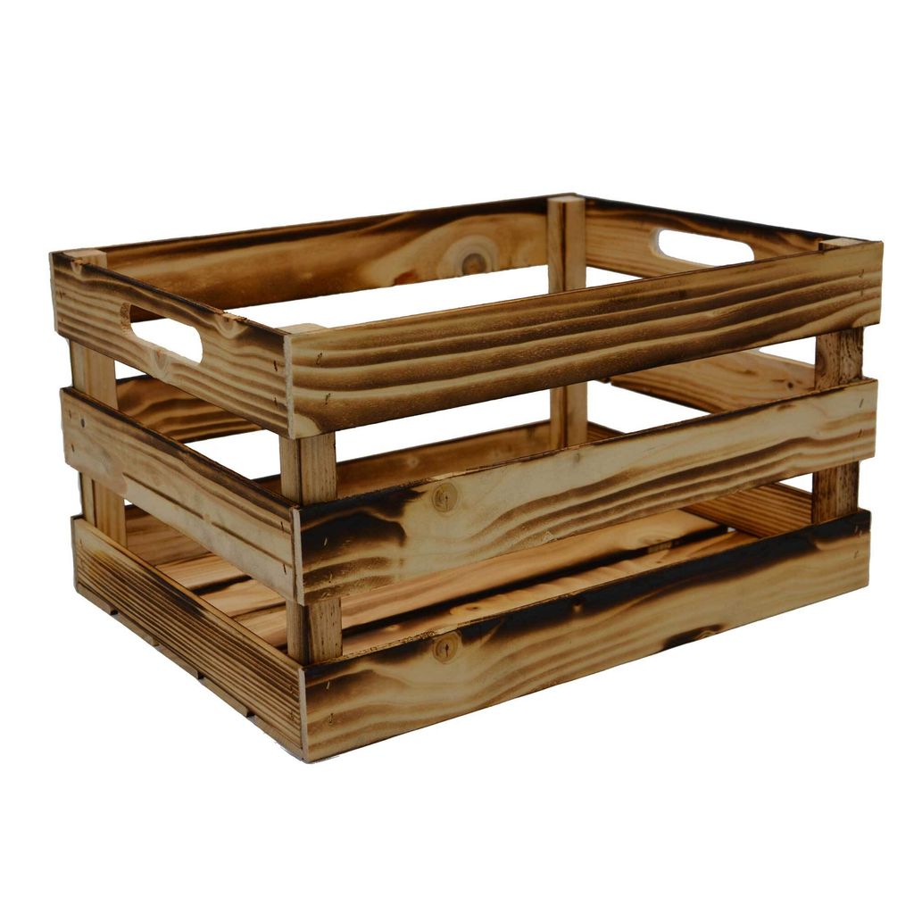 UNUS 3er Set Holzkisten Mit Kunststoffeinsatz – Grau Washed, 22x11x10 Cm, Ideal Für Blumen & Deko