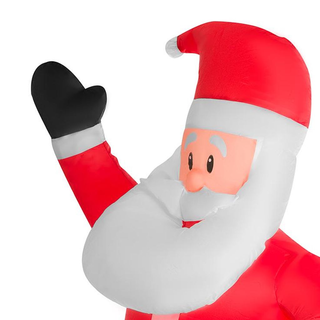 Weihnachtsmann aufblasbar LED beleuchtet 150 cm Santa Produktbild 