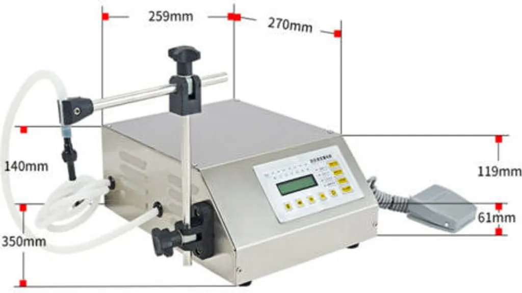 Doseuse de liquide portable 5ML-3500ML avec pompe automatique précise - 5