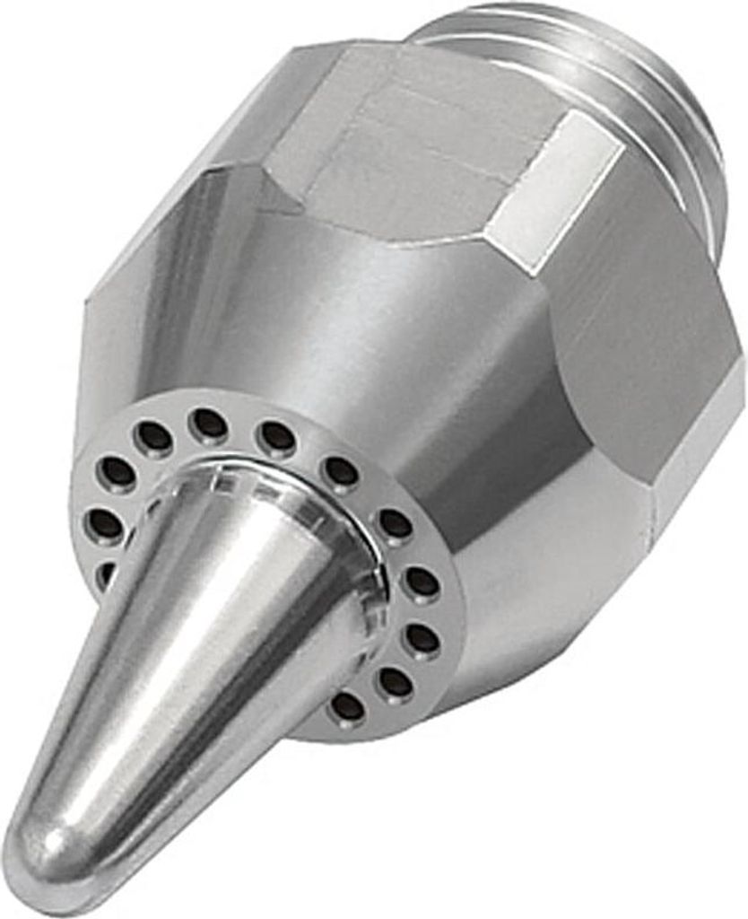 Riegler Lärmarme Runddüse, G 1/4 AG, Aluminium, Düsen-Außen-ø 13 mm