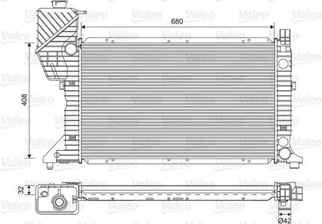 Radiateur de Refroidissement pour Mercedes Sprinter W901 W902 W903 Valeo