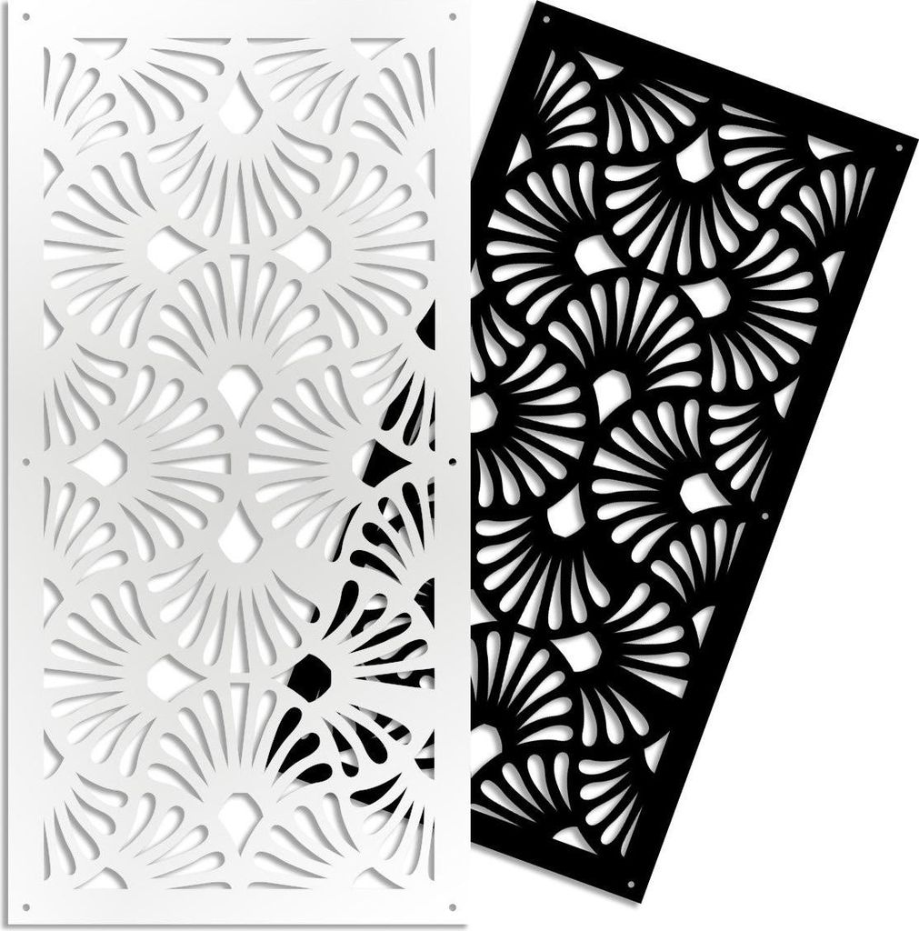 EVENTAILS – Perforiertes PVC–Panel – Sonnenschutz 73x148 cm schwarz
