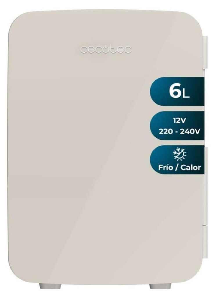 Cecotec Bolero MiniColing MiniColing Mini Fridge 6L Bahamas Beige 6L Operation 12-220V Suitable for Cars and Caravans Cooling and Heat Function Tem...