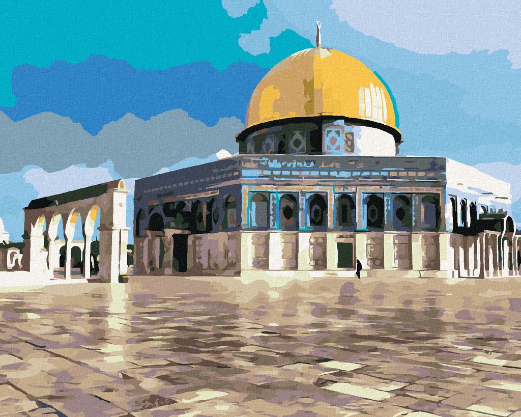 Zuty - Malen nach Zahlen - AL AQSA MOSCHEE, 40x50 cm, ohne Produktbild 