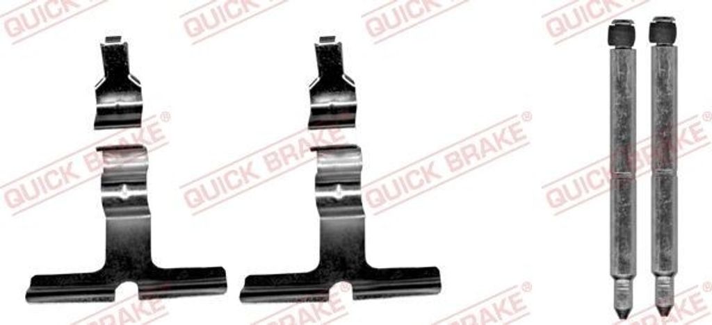 QUICK BRAKE 109-1676 Zubehörsatz Scheibenbremsbelag Hinten passend für MERCEDES-BENZ S-Klasse Limousine (W220)