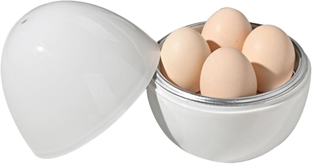 Eierkocher für die Mikrowelle mit Deckel, geeignet für Produktbild 