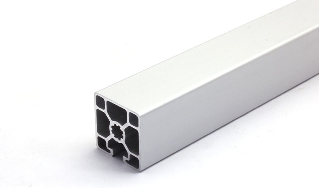 Länge 1980mm - Design-Aluminiumprofil 45x45L 3 Nuten verdeckt B-Typ Nut 10 (leicht), silber eloxiert. Aluminium Profil 45x45 Alu Profile 45 x 45 S...