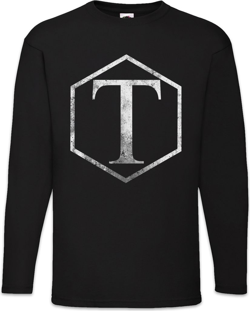 Urban Backwoods Vintage Torchwood Classic Logo, Langarm T-Shirt, Farbe: Schwarz, Größe: 4XL