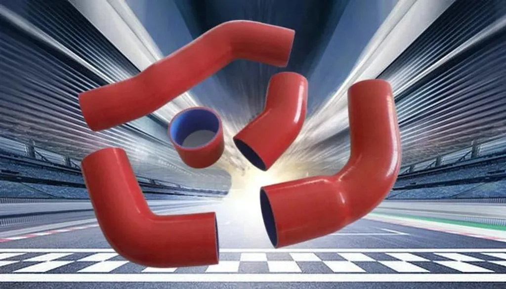 Durite intercooler silicone renforcée rouge pour circuit de turbo