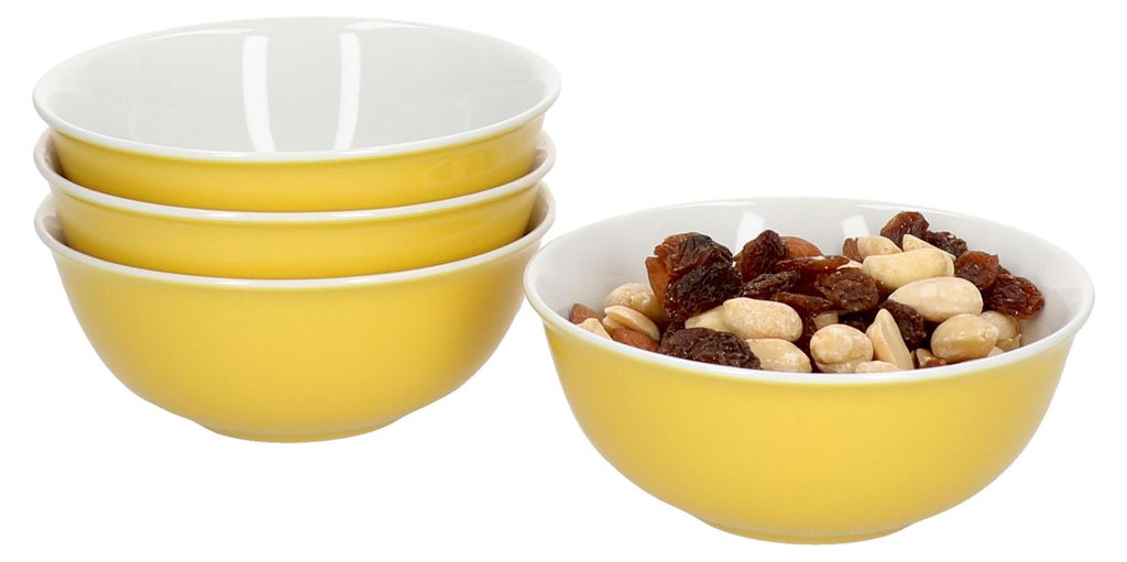 sada 4 misek Doppio Ø 11 cm Žlutá svačinová miska Dezertní Obrázek produktu 