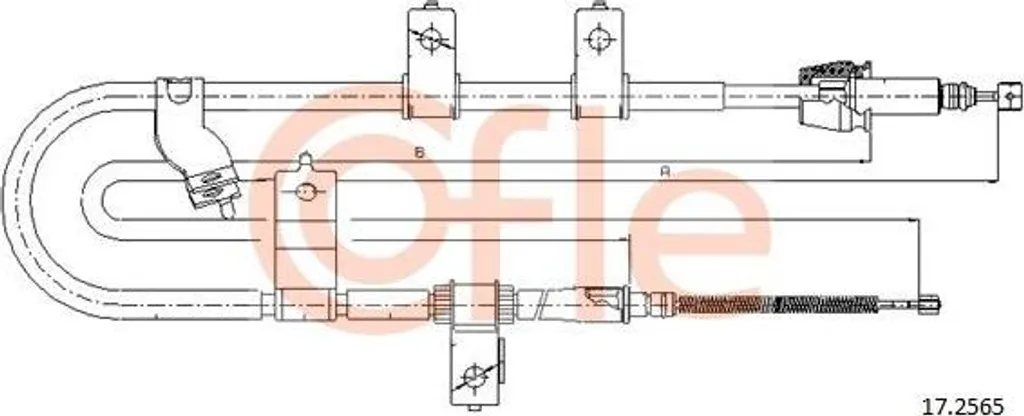 Câble de frein de stationnement pour Santa Fe, pièce OE 5991226150