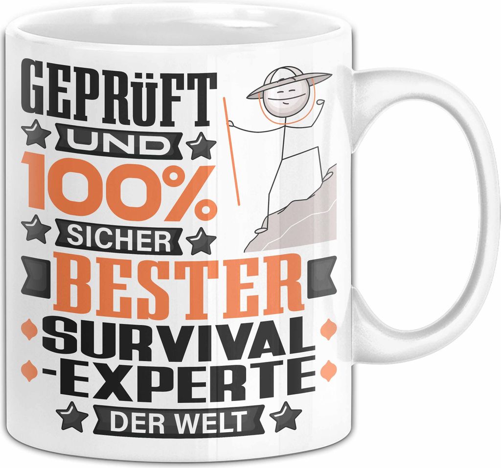 Survival-Experte Geschenk Lustiger Spruch für Survival-Experte Geschenkidee Bester Survival-Experte Der Welt (Weiß)