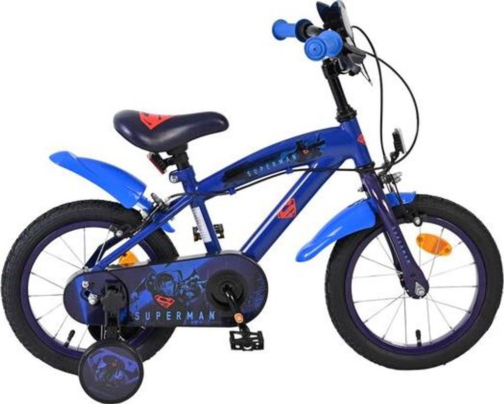 Superman Kinderfahrrad - Jungen - 14 Zoll - Blau - Zwei Produktbild 