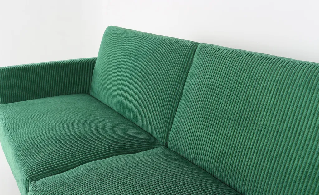 Canapé convertible clic-clac Refresha Velours Vert - Lit d'Appoint Chic - 10