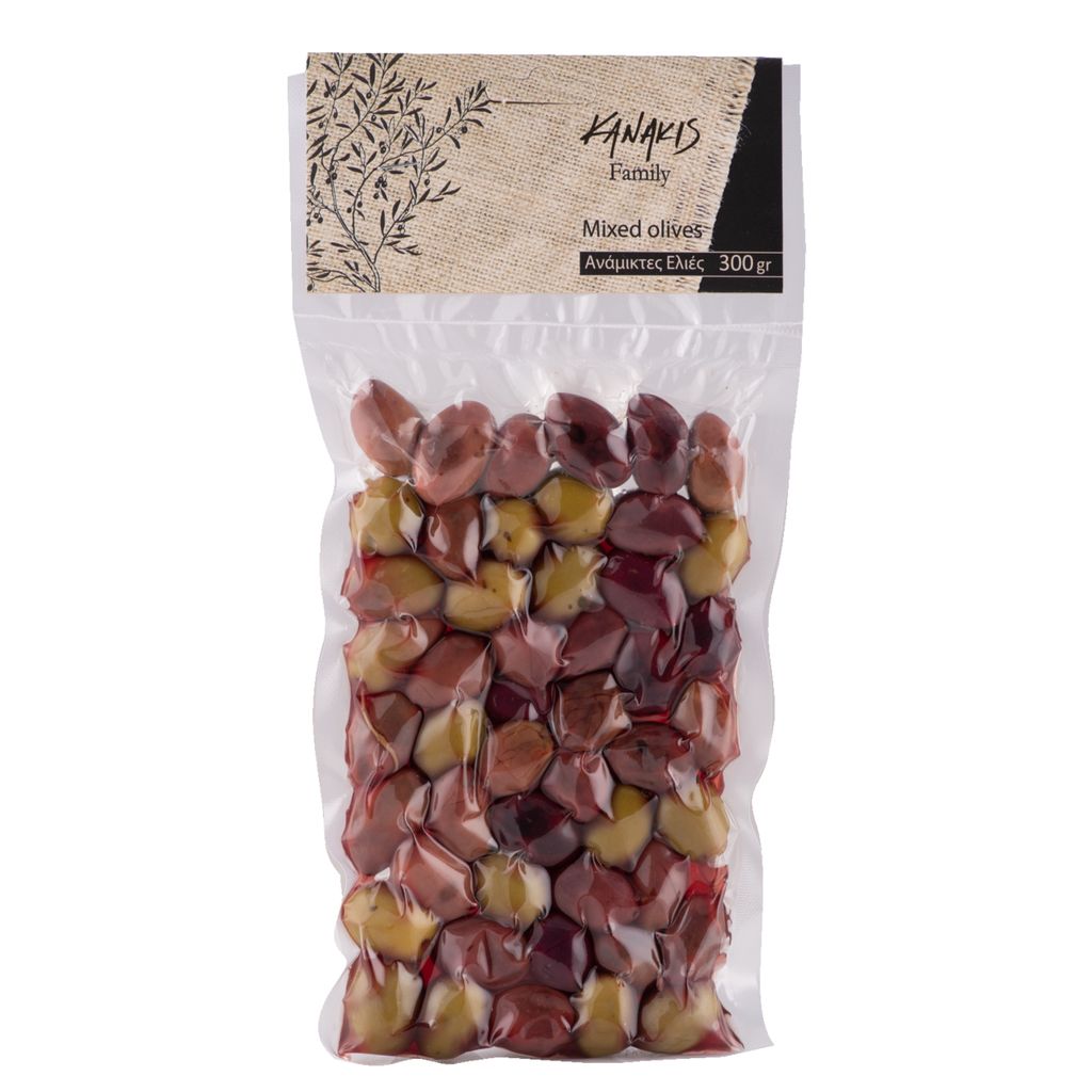Kanakis | Oliven Mix - 300 G - Handgepflückt - Grüne Und Produktbild 